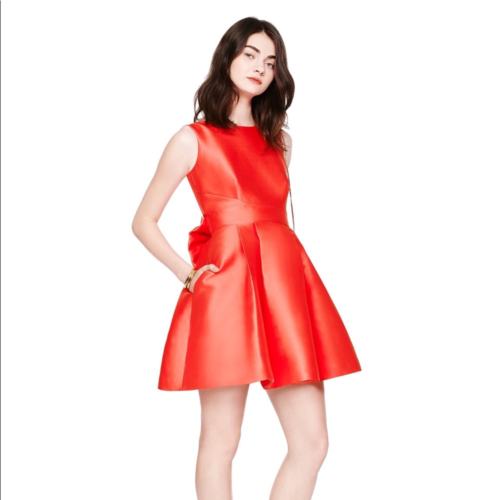 NWT Kate Spade Open Back Mini Dress In Geranium Size 10